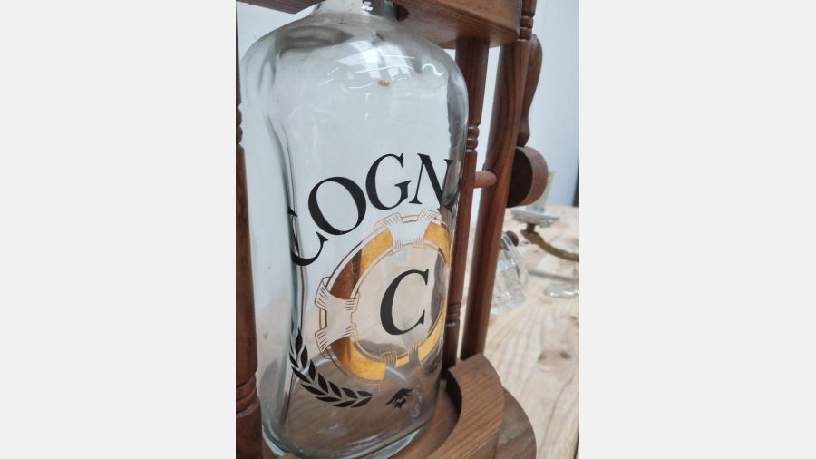 Garrafa de Cognac decoração