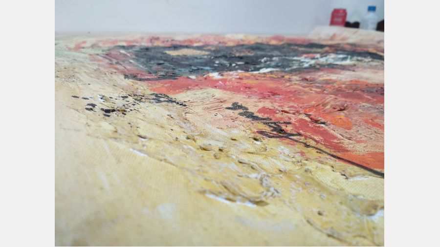 Tela pintada à mão original