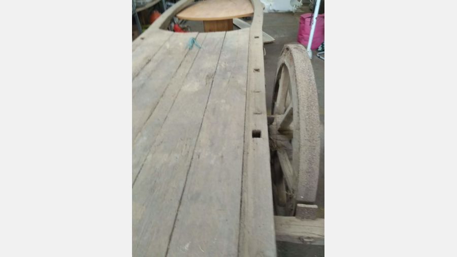 Carro de Bois, Carroça de carga Século XIX - Madeira - Castanheiro