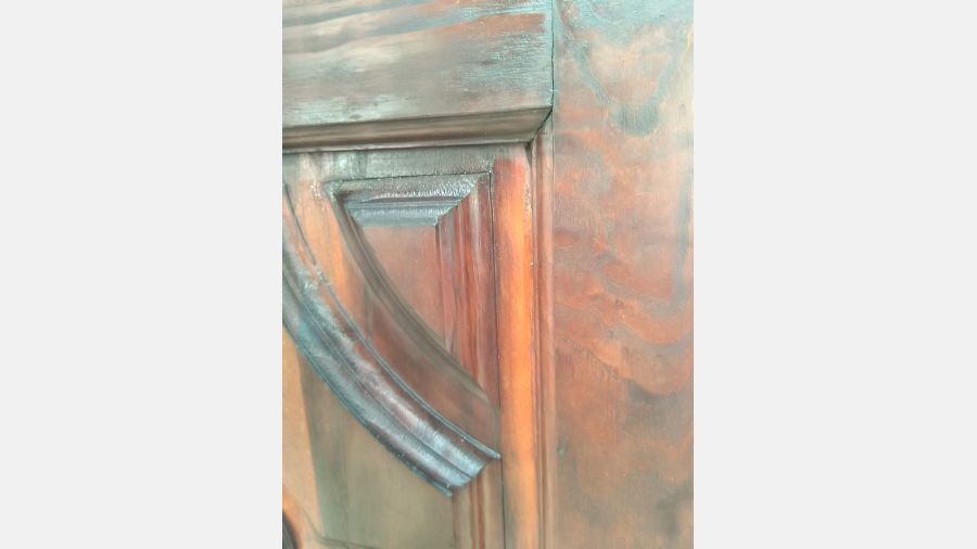 Porta Madeira Carvalho Esqª anos 70 Para decoração