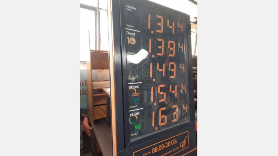 Display de preços Repsol Combustiveis