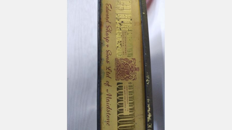 Caixa lata metálica vintage anos 40 Catedral St. Paulo