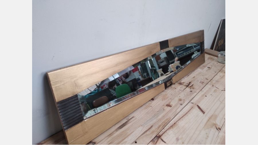 Espelho vintage dourado