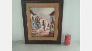 Quadro Moldura tela pintada á mão com assinarura