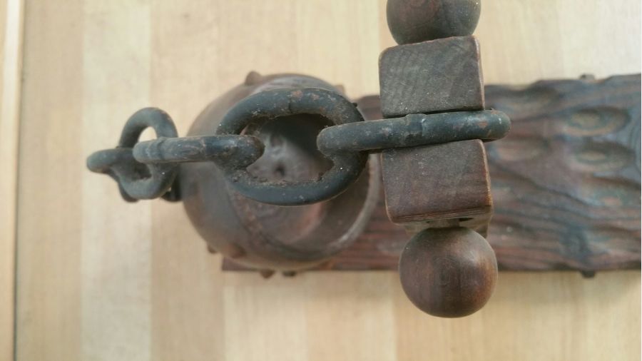 Mini Garrafeira em madeira e ferro