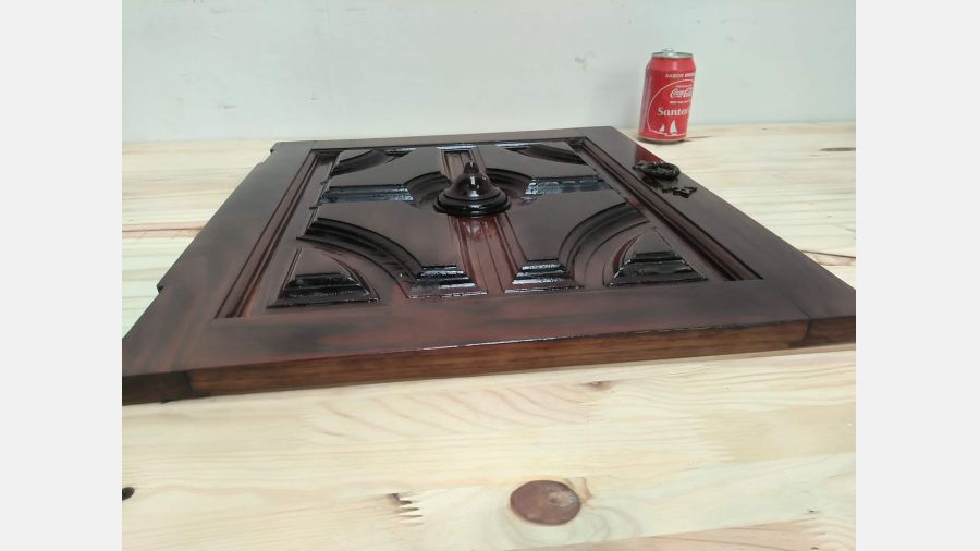 Porta Madeira Carvalho Drtª anos 70 Para decoração 