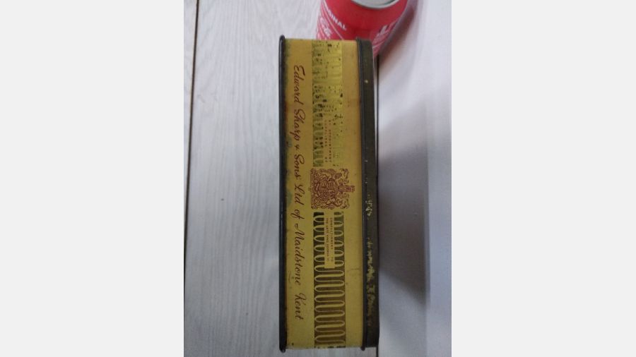 Caixa lata metálica vintage anos 40 Catedral St. Paulo