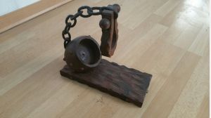 Mini Garrafeira em madeira e ferro