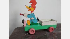 Boneco em madeira  beep beep Looney tunes