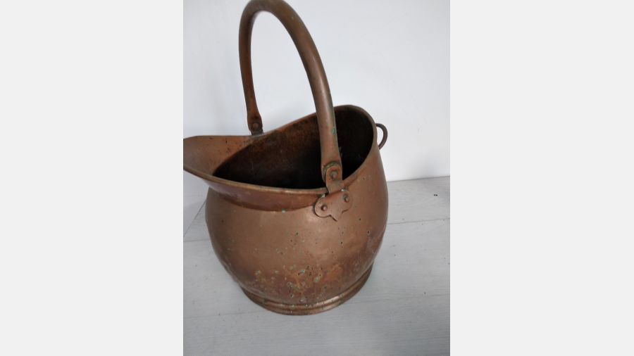 Pote em cobre para lenha