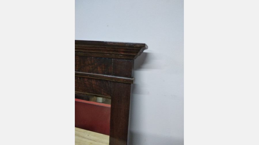 Espelho madeira rectangular vintage Dª Maria 