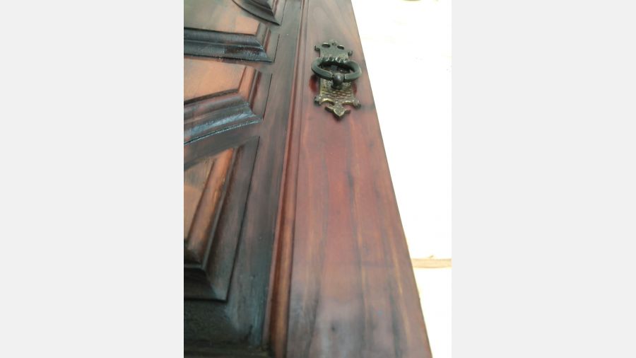 Porta Madeira Carvalho Esqª anos 70 Para decoração