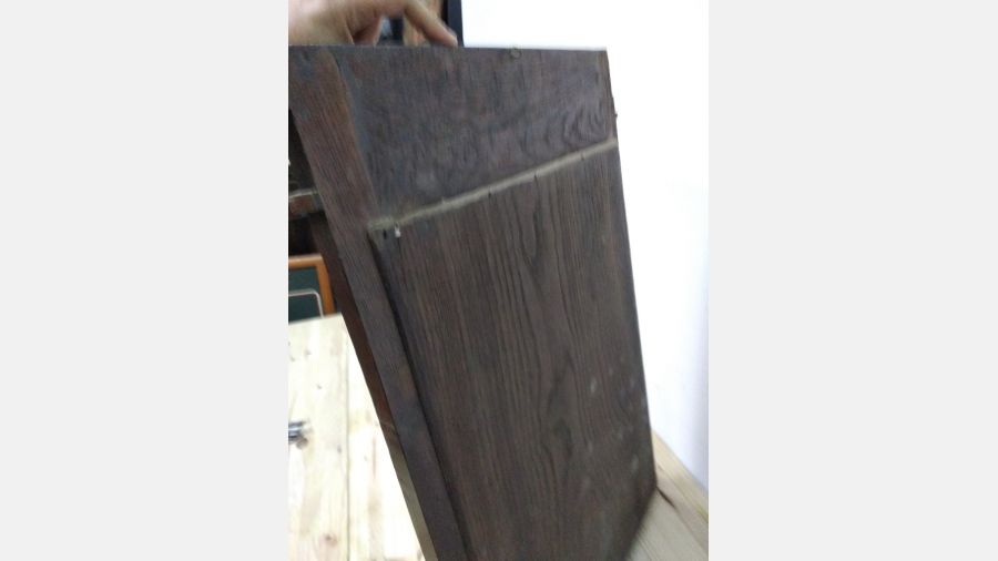 Espelho madeira rectangular vintage Dª Maria 