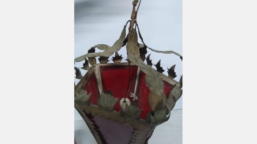 Candeeiro Vermelho Antigo