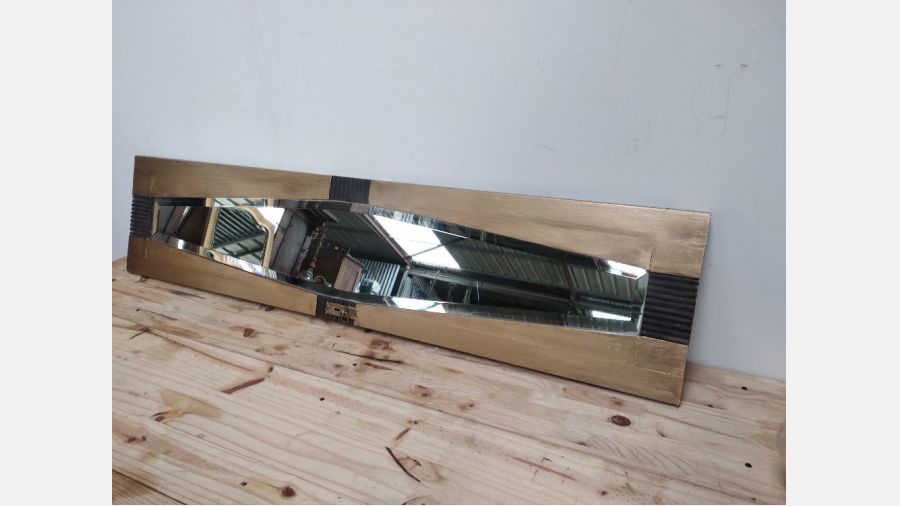 Espelho vintage dourado