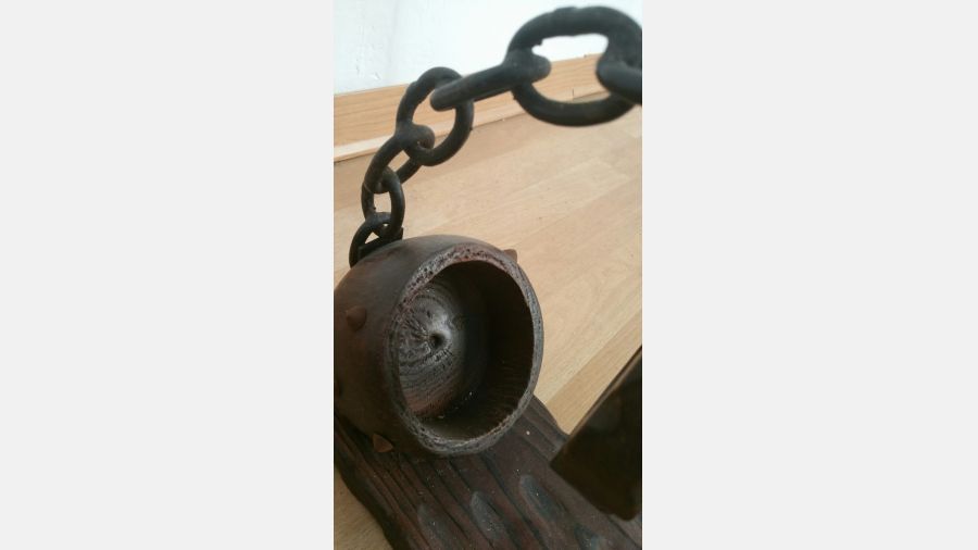 Mini Garrafeira em madeira e ferro