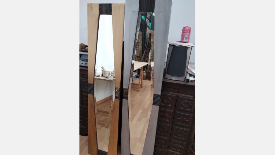 Espelho vintage dourado