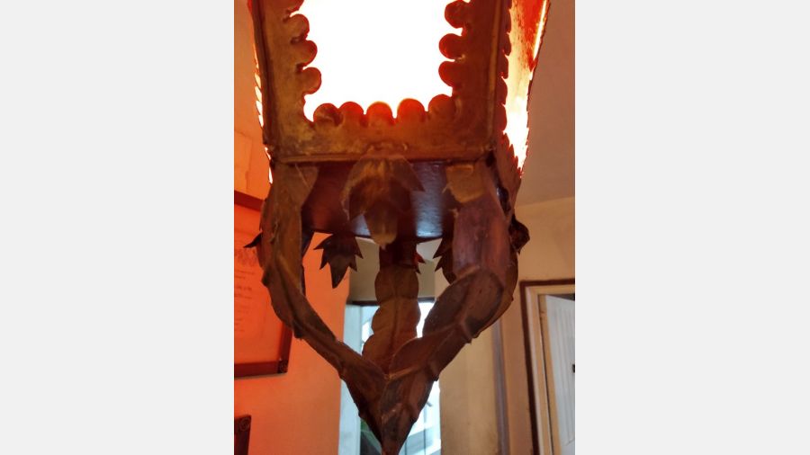 Candeeiro Vermelho Antigo