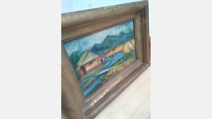 quadro pintada á Mão