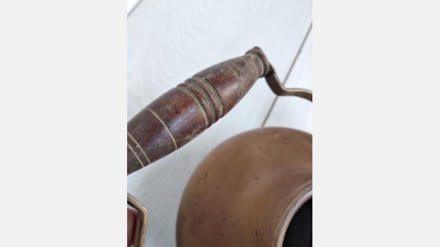 Bule chaleira em cobre muito antigo