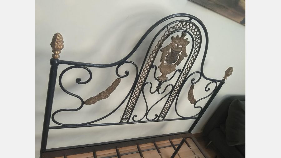 Cama em ferro Vintage 108x185cm