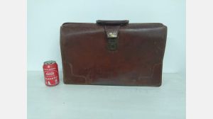 Pasta Mala Vintage de mão em couro pele