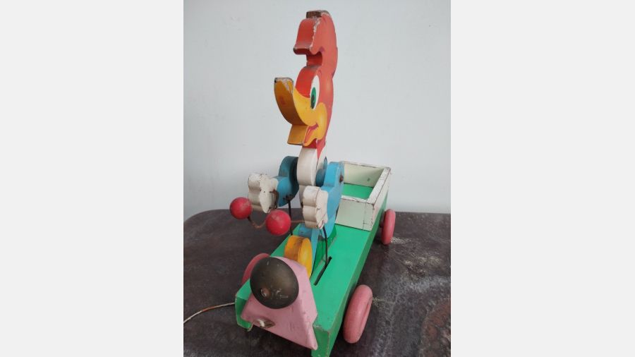 Boneco em madeira  beep beep Looney tunes